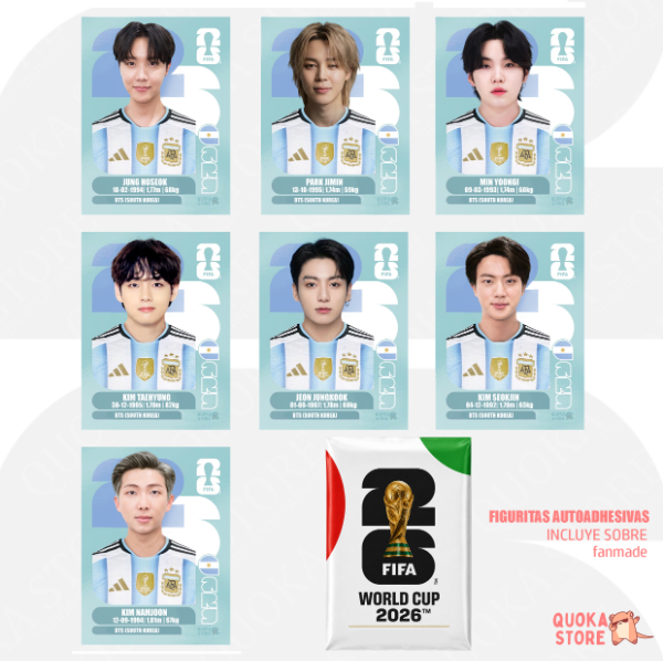 Producto - Pack Figuritas BTS ARGENTINA - FIFA World Cup 2026
