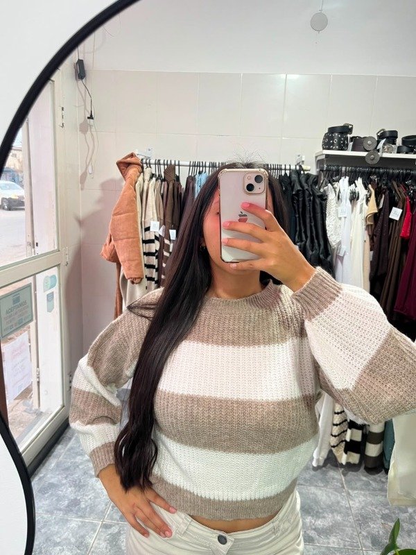 Producto - Sweater rayado crop
