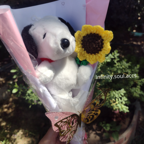Producto - Ramo Snoopy con girasol