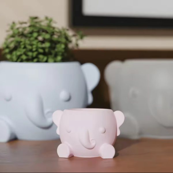 Producto - MOLDE ELEFANTITO CHICO PORTAVELA MACETERO