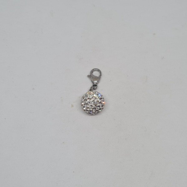Producto - Dije bolita con cubic blanco