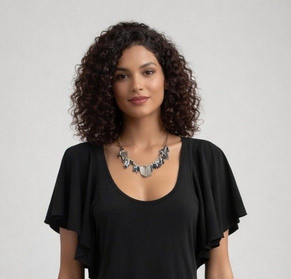 Producto - Collar Carmela- Negro y nácar