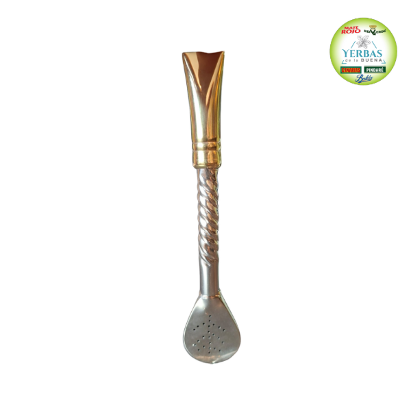 Producto - BOMBILLON CURVO ALPACA Y BRONCE CINCELADO (mod 35)