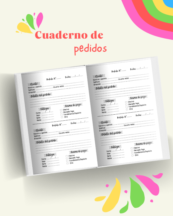 Producto - Cuaderno de Pedidos - 1