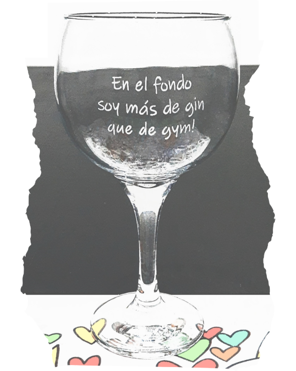 Producto - Copa de gin con frase