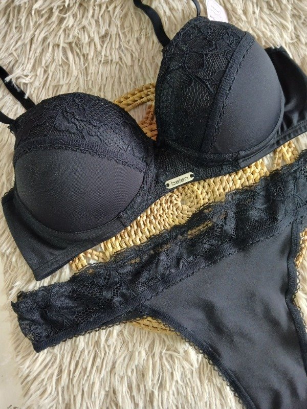 Producto - Conjunto armado microfibra negro T.95