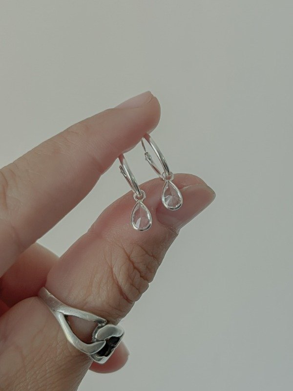 Producto - Argollas gota cubic standard (1cm)