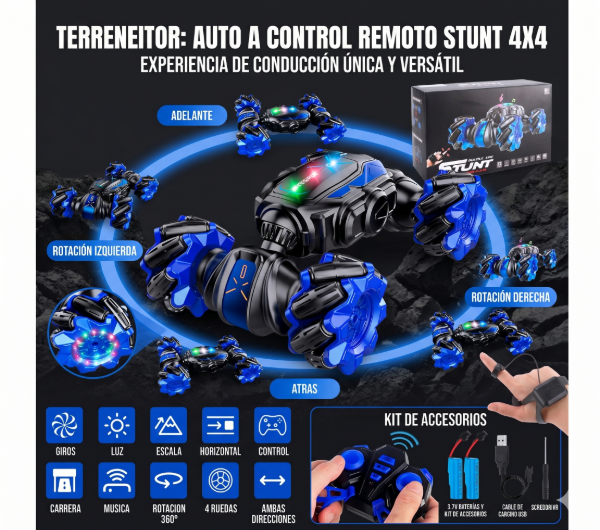 Producto - Auto a Control Remoto 4x4 Todo Terreno