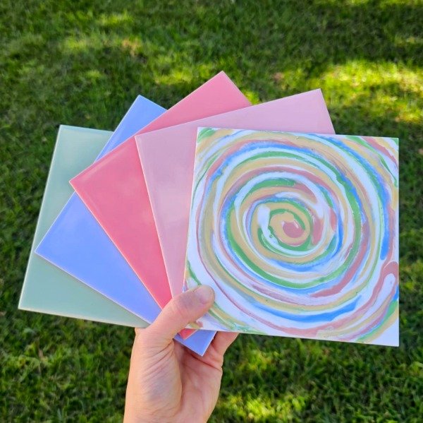 Producto - Pack Azulejos Pastel x4 + Artístico 15X15 cm