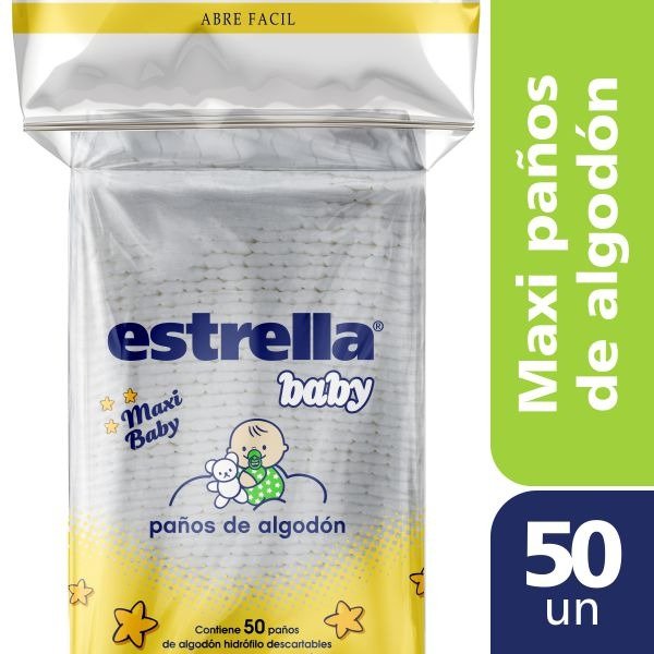 Producto - PAÑO ALGODON ESTRELLA MAXI X50