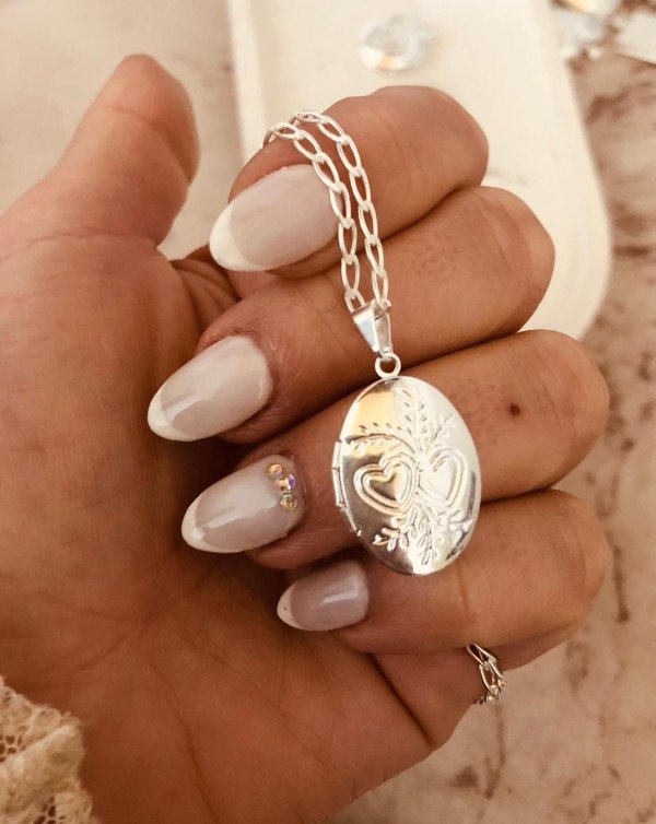 Producto - Relicario Oval chico Plata 900