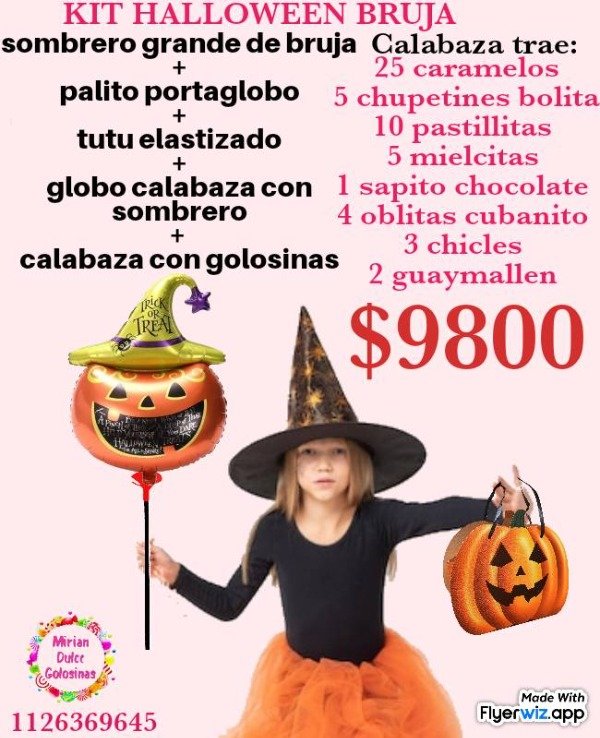 Producto - Combo bruja disfraz