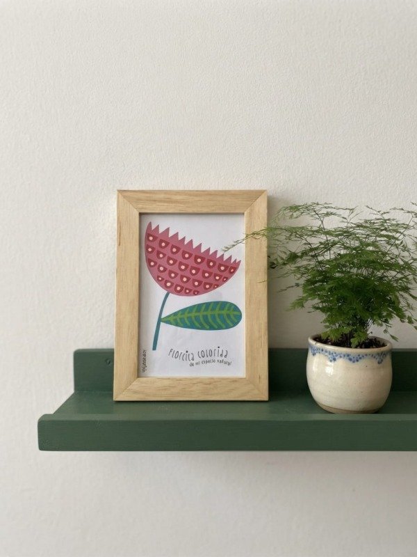 Producto - Cuadro / Florcita colorida / Rosa Soft - 0