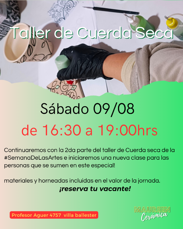 Producto - Taller de cuerda Seca