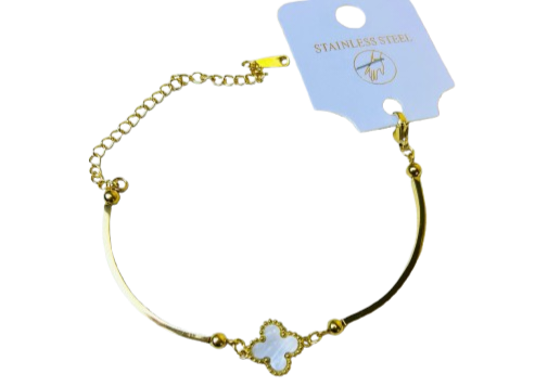 Producto - Pulsera trébol c/detalle rígido DNB 2/26