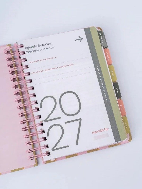 Producto - Agenda Docente Diaria A5 FW 2027 - Blur - 4