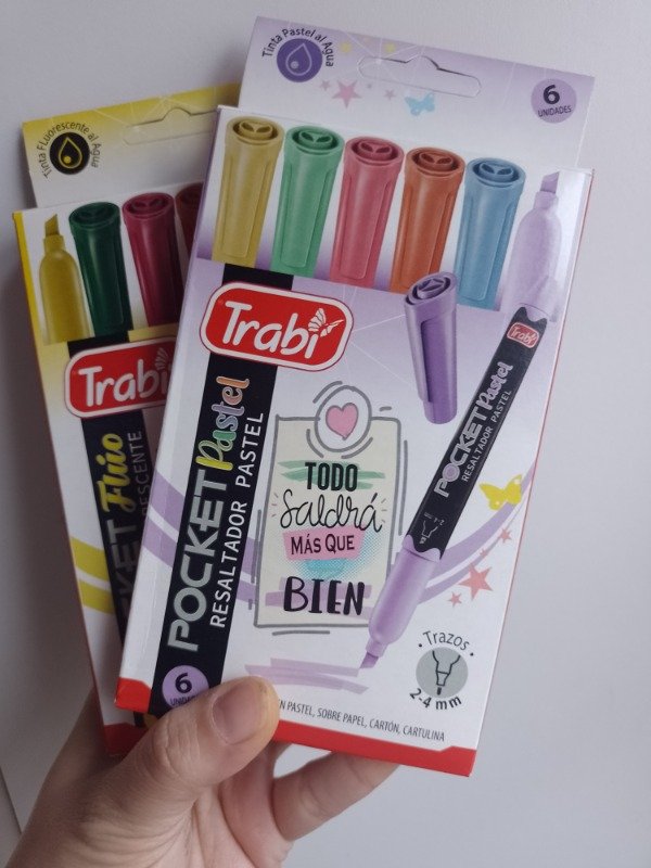 Producto - Resaltadores Trabi pocket x6