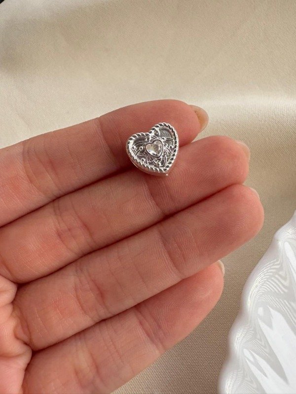 Producto - CHARM LOVY CRISTAL - Acero blanco
