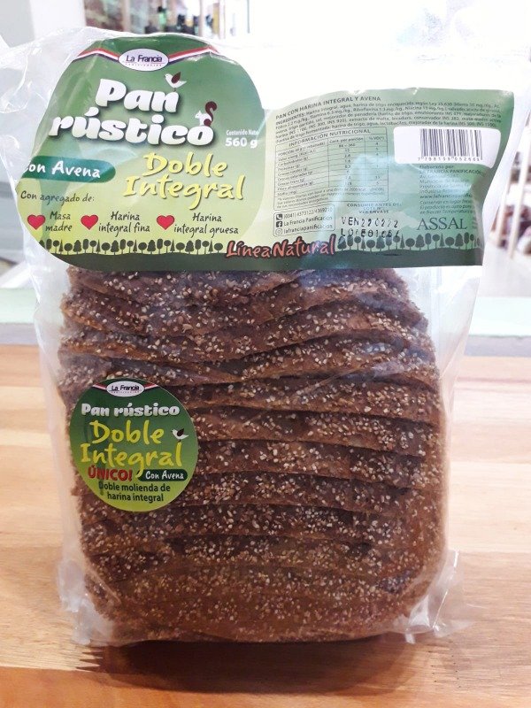 Producto - PAN RUSTICO DOBLE INTEGRAL - CON AVENA