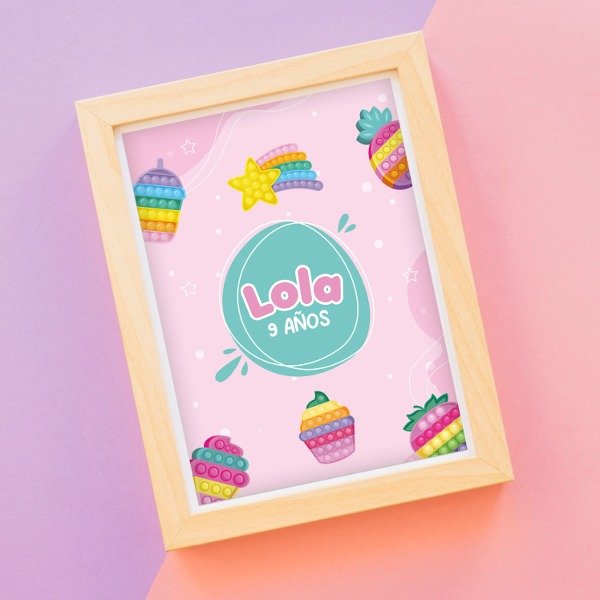Producto - Kit Imprimible Cumpleaños "Pop it"