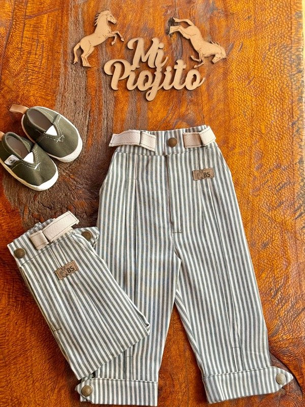 Producto - Bombacha de Campo Rayas Verde Seco