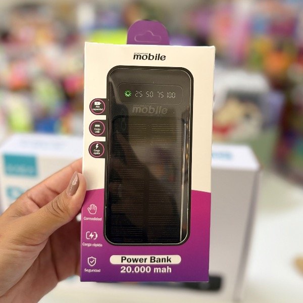 Producto - Powerbank 20000 Mah con 4 Salidas y Carga Solar 7340