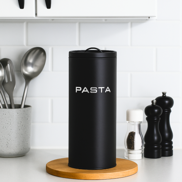 Producto - Lata de pasta Moderna Negra