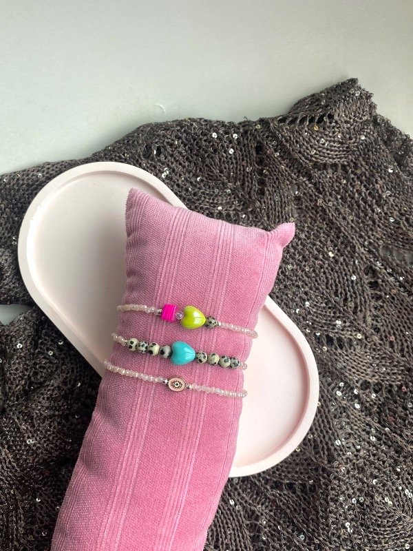 Producto - Pulseras cristal rosa bb - 2