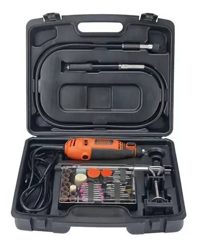 Producto - Minitorno Rt18ka 120w mas 113 accesorios color naranja Black Decker R