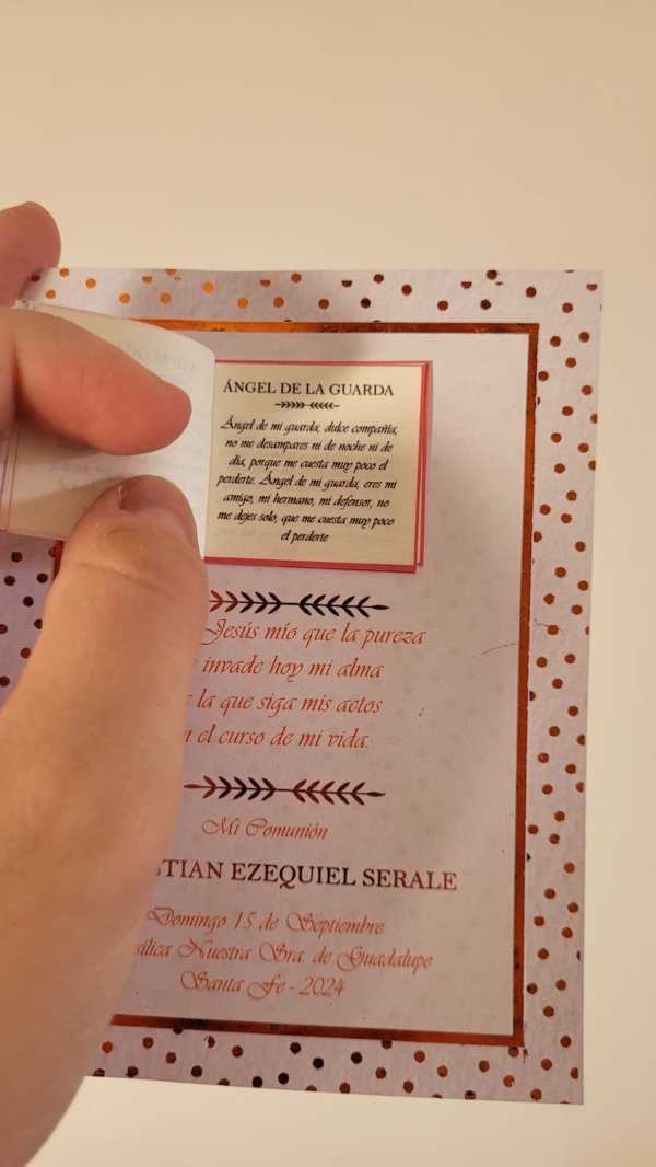 Producto - Estampitas de Comunión Premium con Mini Libro de Oraciones - 5