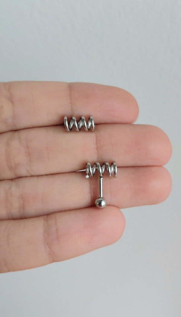 Producto - Piercing de Acero Helix Resorte (unidad)