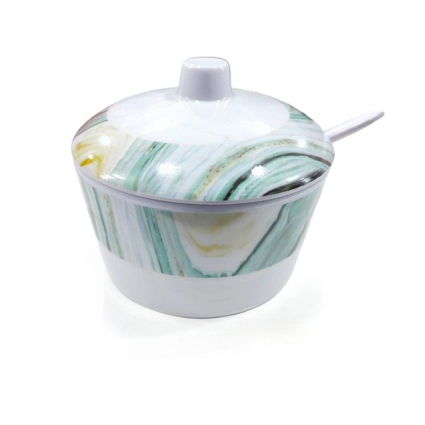 Producto - SM AZUCARERA MELAMINA+CUCHARA(30245)MARMOL