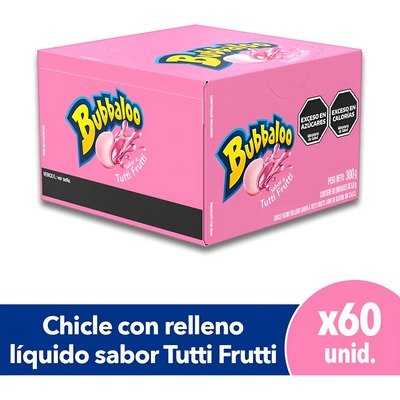 Producto - CHICLE BUBBALOO TUTTI FRUTI X60UN