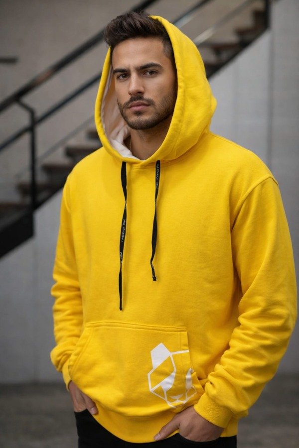 Producto - BUZO CANGURO PERSISTENCE AMARILLO