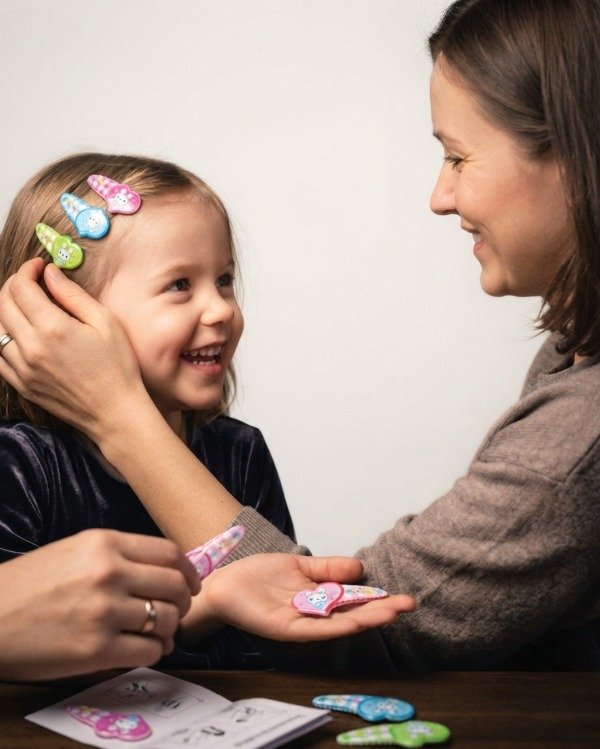 Producto - Hebillas Tic Tac Corazon Para Niñas X 10 Unidades - 0