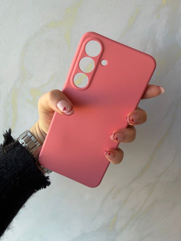 Producto - Silicone con felpa Samsung S25 fe salmon