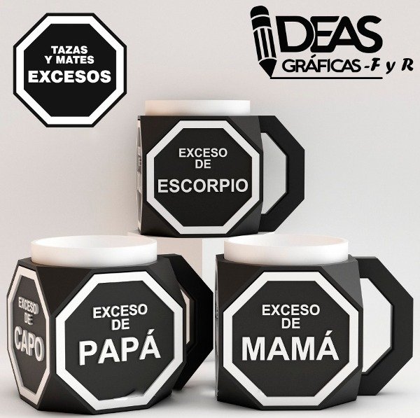 Producto - Tazas Excesos para Papá