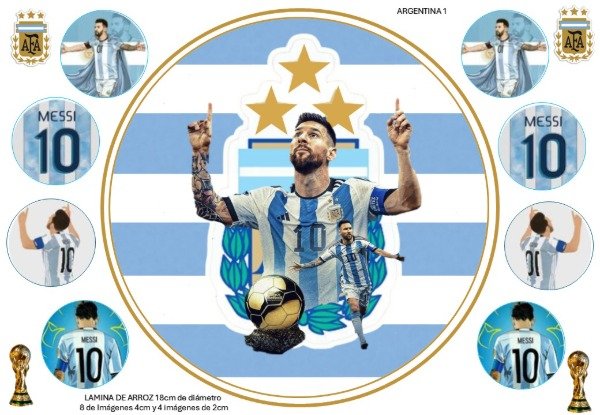 Producto - LAMINA MUNDIAL ARGENTINA REDONDA 1