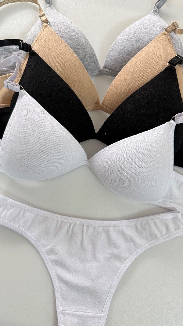 Producto - PROMO CONJUNTO TRIÁNGULO SOFT DE ALGODÓN CON LESS