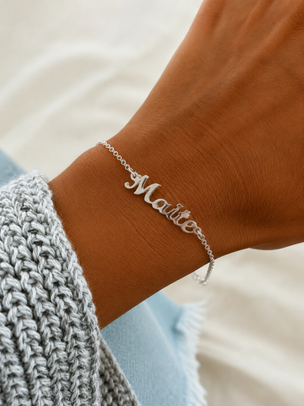 Producto - Pulsera nombre calado Plata 925