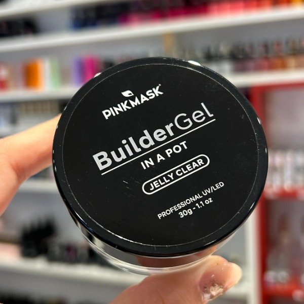 Producto - Builder gel in a pot- Jelly Clear Pink Mask