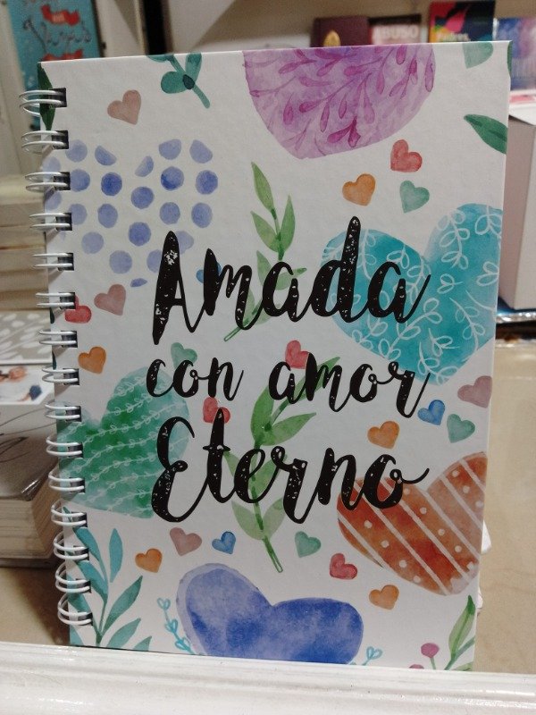 Producto - Cuaderno A5 Tapa Dura Con amor eterno - 0