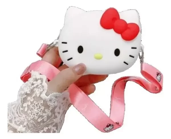 Producto - Cartera Bandolera Niñas Hello Kitty Blanca