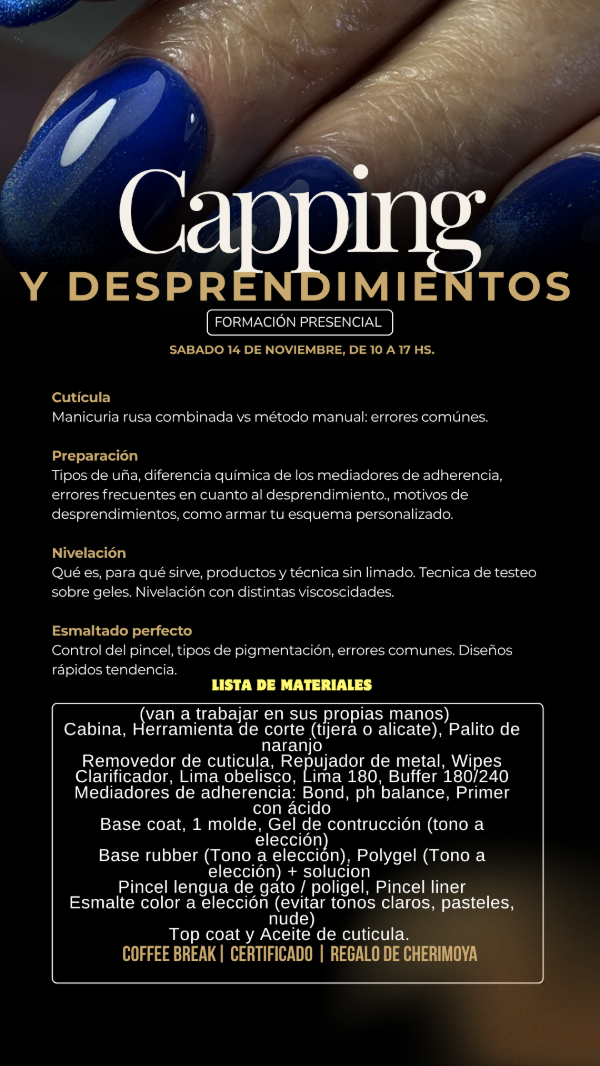 Producto - CURSO AILIN PRAGA CAPPING Y DESPRENDIMIENTOS - 1