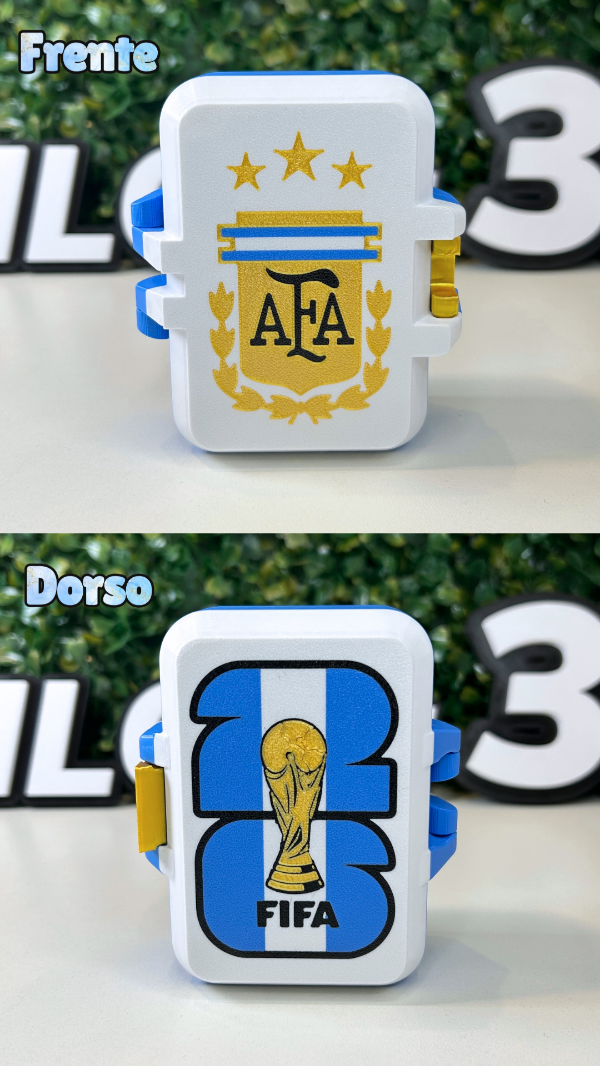 Producto - Caja Porta Figuritas Doblefaz (Afa selección-Fifa Copa Arg)