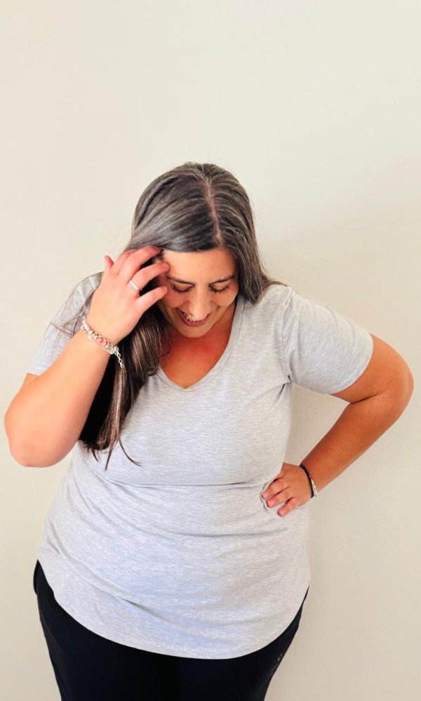 Producto - Remera Clasic gris melange