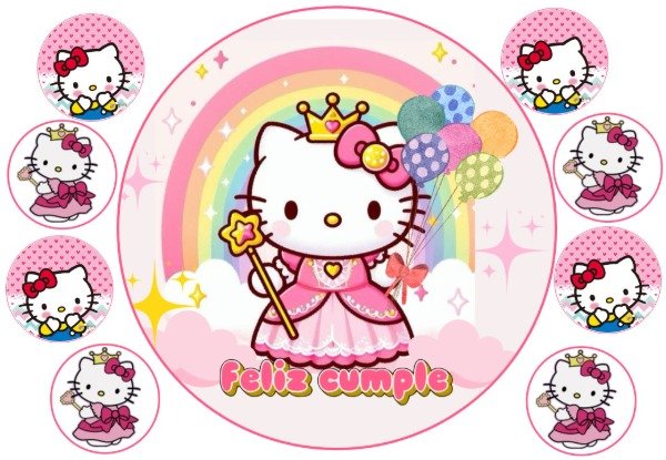 Producto - LAMINA KITTY 8 REDONDA