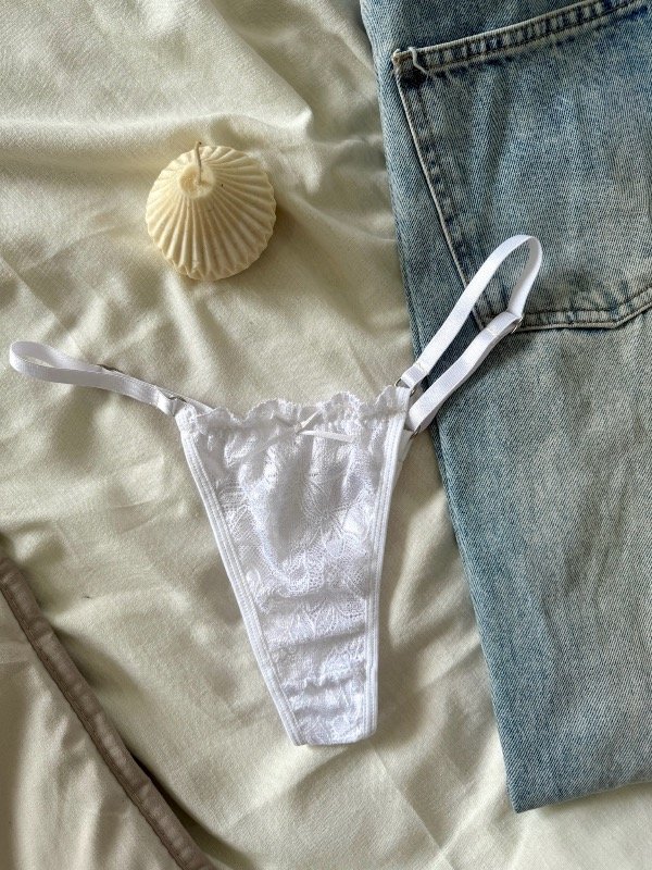 Producto - Less encaje blanca