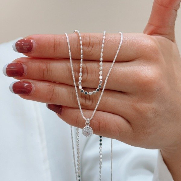 Producto - Conjunto Choker Emilse Laminado Plata 925 - 0