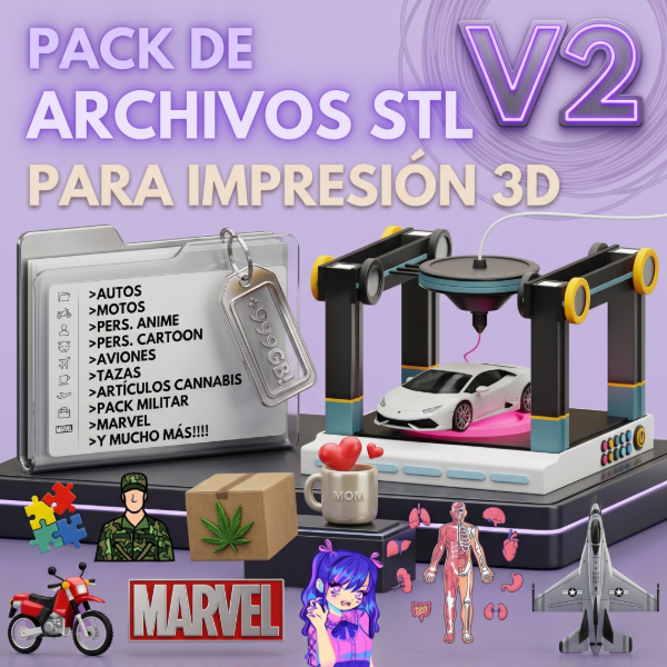 Producto - N38: Mega pack de archivos STL VOLUMEN 2